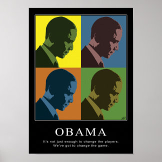 Poster Obama "aveugle en couleur"