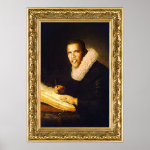 Poster Obama baroque