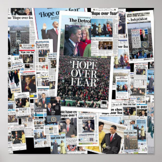 Poster Obama : Espoir sur la peur