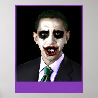 Poster Obama Joker personnalisable