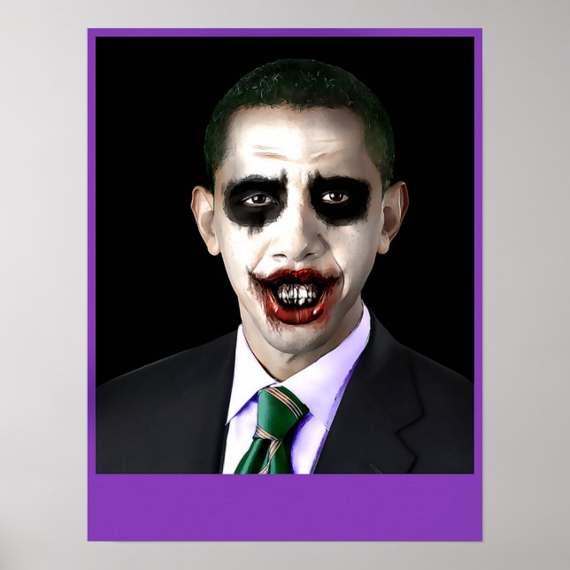 Poster Obama Joker personnalisable (Devant)