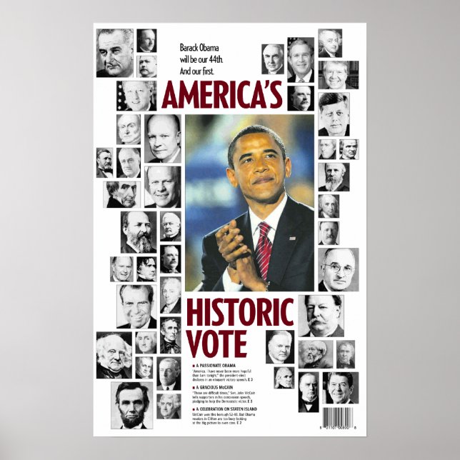 Poster Obama : l'affiche historique du vote américain (Devant)