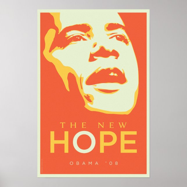 Poster OBAMA : Le nouvel Hope_Orange (Devant)