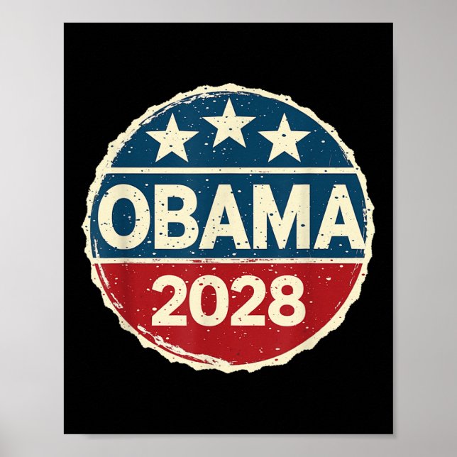 Poster Obama pour le président 2028 Obama 2028 (Devant)