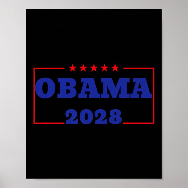 Poster Obama pour le président 2028 Obama 2028 48e Premiu (Devant)
