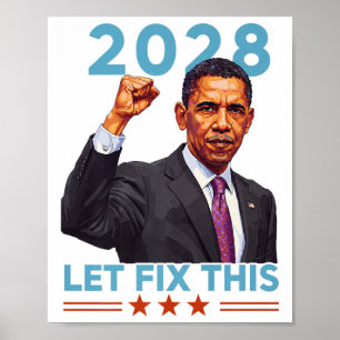 Poster Obama Pour Le Président 2028 Obama 48ème Président