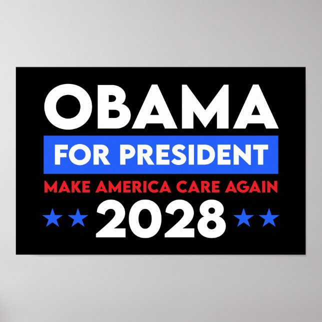 Poster Obama pour le président 2028 redonne aux Etats-Uni (Devant)