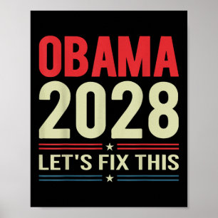 Poster Obama Résiste À Cette Manifestation Et Sauvons Le