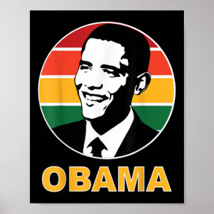 Poster Obama Retro Président Barack Obama espère un chang