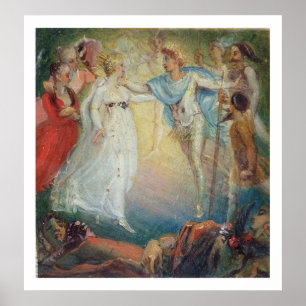 Poster Oberon et Titania du rêve d'une nuit d'été