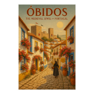 Poster ÓBIDOS – Le Joyau Médiéval du Portugal