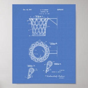Poster Objectif de basket-ball 1951 Plan directeur de l'a