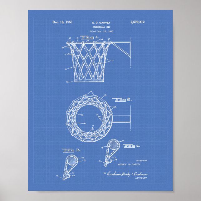 Poster Objectif de basket-ball 1951 Plan directeur de l'a (Devant)