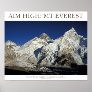Poster Objectif élevé : Mt Everest