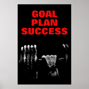 Poster Objectif Plan Réussite Construction corporelle For