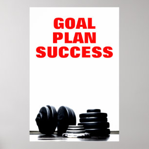 Poster Objectif Plan Réussite Construction corporelle For