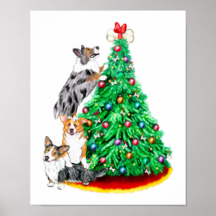 Poster Objectifs de Corgi Cristmas