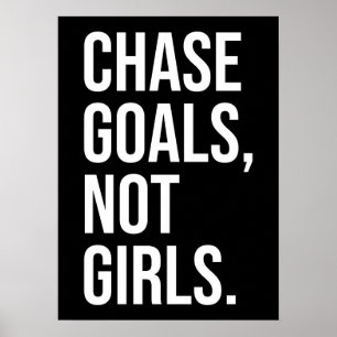 Poster Objectifs de la chasse pas les filles - Gymnase, H