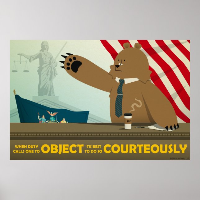 Poster "Objet Courtois" (Devant)