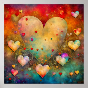 Poster Objet de souvenir romantique de la Saint-Valentin