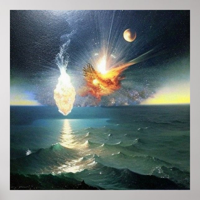 Poster Objets de peinture numérique Abstraits modernes to (Devant)