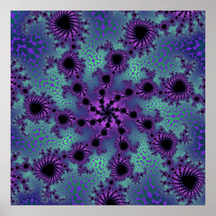 Poster Oblitération pourpre