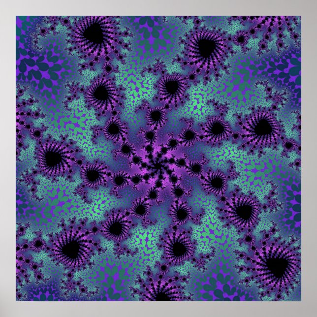 Poster Oblitération pourpre (Devant)