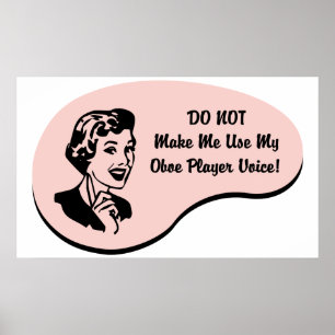 Poster Oboe Player Voice