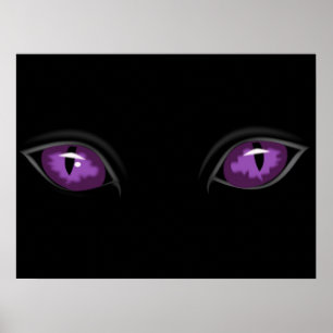 Poster Obscurité brillante déplaisante de plots