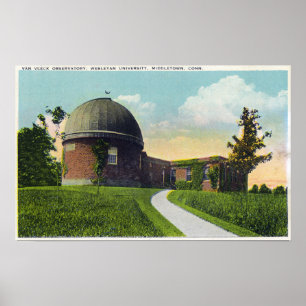 Poster Observatoire Van Vleck de l'Université Wesleyan