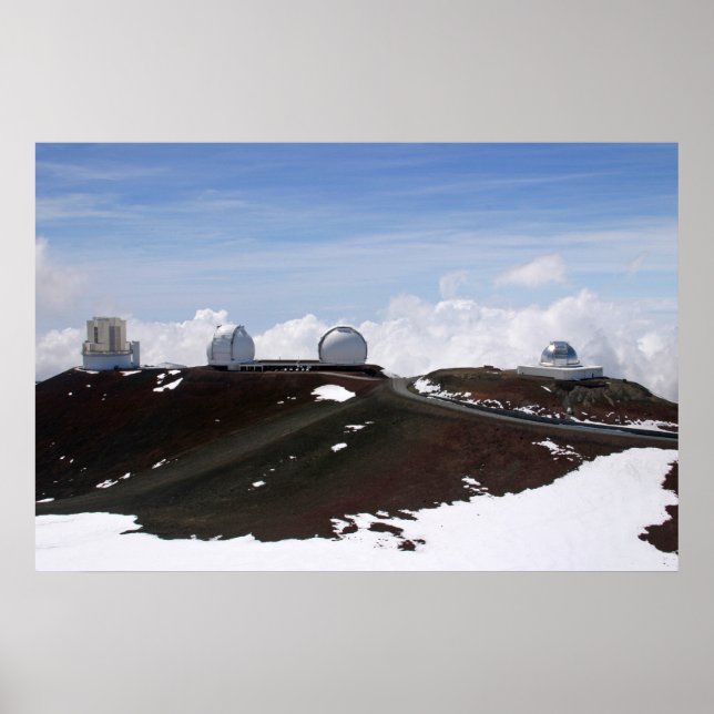 Poster Observatoire W.M. Keck sur Mauna Kea, Hawaii (Devant)