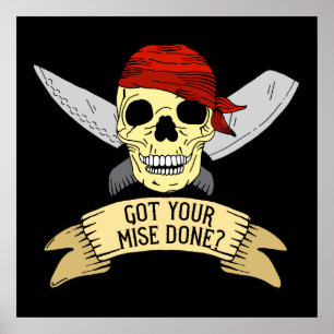 Poster Obtenez Votre Mise Fait Funny Head Chef Citation C