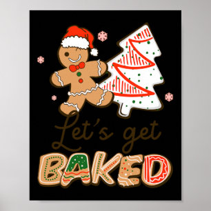 Poster Obtenons Baked Cookies Baking Team Fun Noël