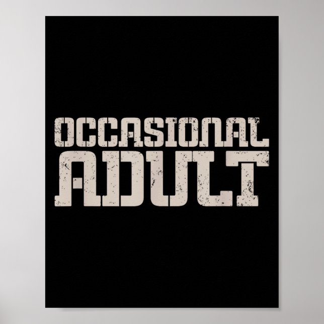 Poster Occasional Adult  (Devant)
