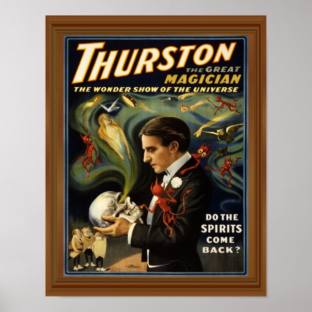 Poster Occult Spirit Moyen Thurston Magicien (Devant)