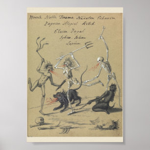 Poster occulte vintage