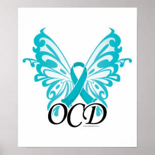 Poster OCD Butterfly Ribbon