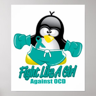 Poster OCD Fighting Penguin