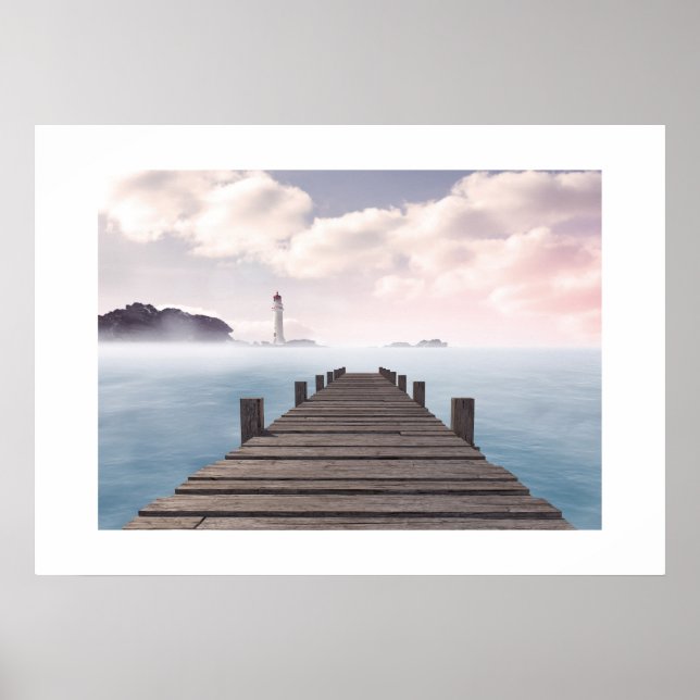 Poster Ocean Dock Scene (Vorne)