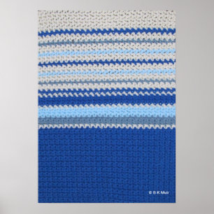 Poster - Ocean Horizon in Crochet