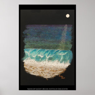 Poster Océan lunaire