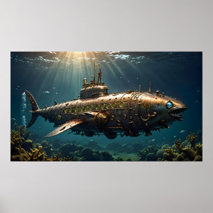 Poster Ocean Steampunk
