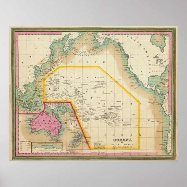 Poster Océane Ou Océan Pacifique (Devant)