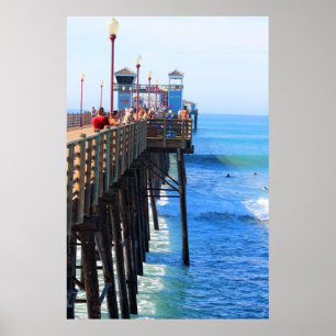 Poster Oceanside Pier, Californie