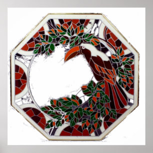 Poster Octagon Toucan Wall Art de la maison d'hôtes Habit