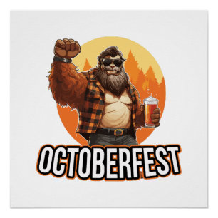 Poster Octoberfest Bigfoot