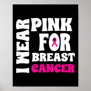 Poster Octobre Nous Portons Pink Breast Cancer Sensibilis