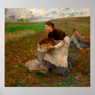 Poster Octobre par Jules Bastien-Lepage (1878)