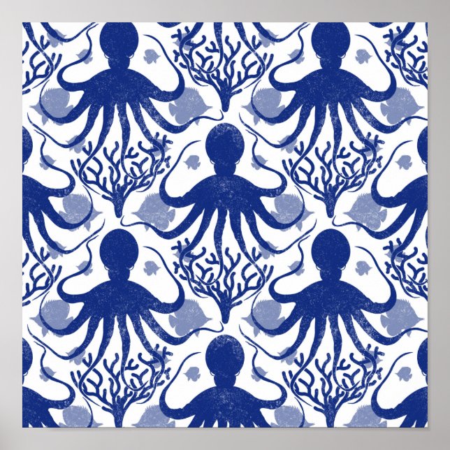 Poster octopus (Devant)