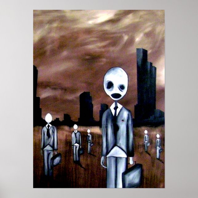 Poster Octopus Boy et ses collègues de travail (Devant)